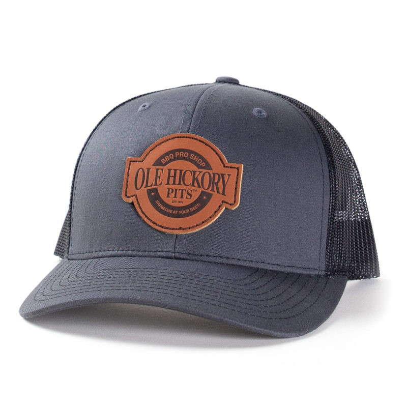 Leather Patch Hat - Ole Hickory Pits